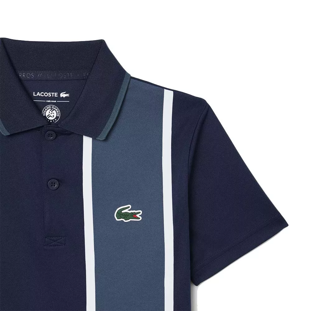 Polo Lacoste Sport Roland Garros Junior Bleu marine