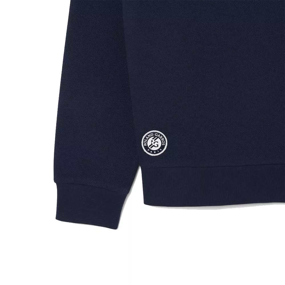 Sweat &agrave; capuche Lacoste Roland Garros Club Bleu marine