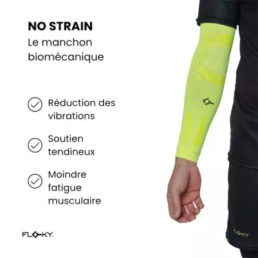 Manchon de compression Floky NO-STRAIN Noir