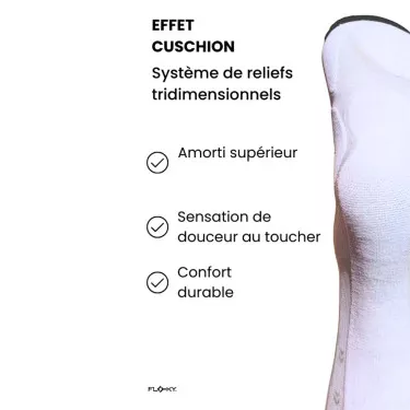 Chaussettes de compression Floky S-MASH 3D Blanc / Bleu