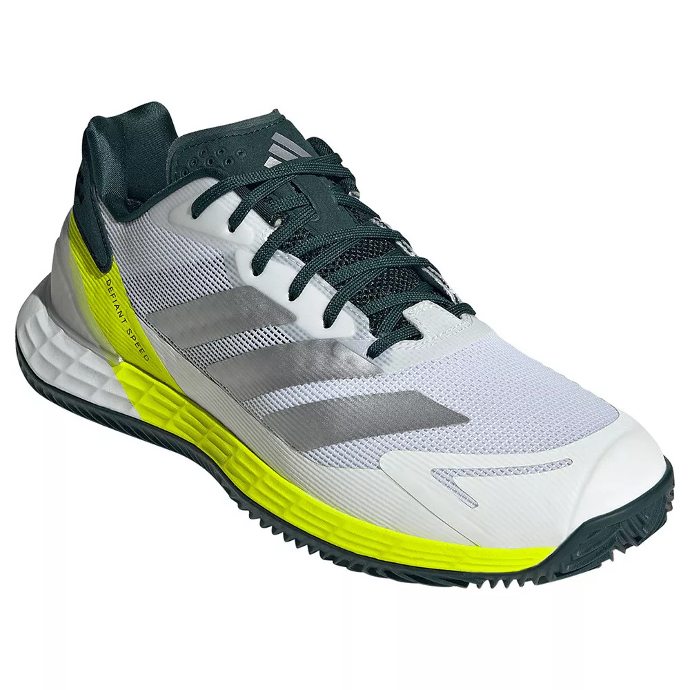 Chaussures Adidas Defiant Speed 2 Terre Battue Blanc / Jaune