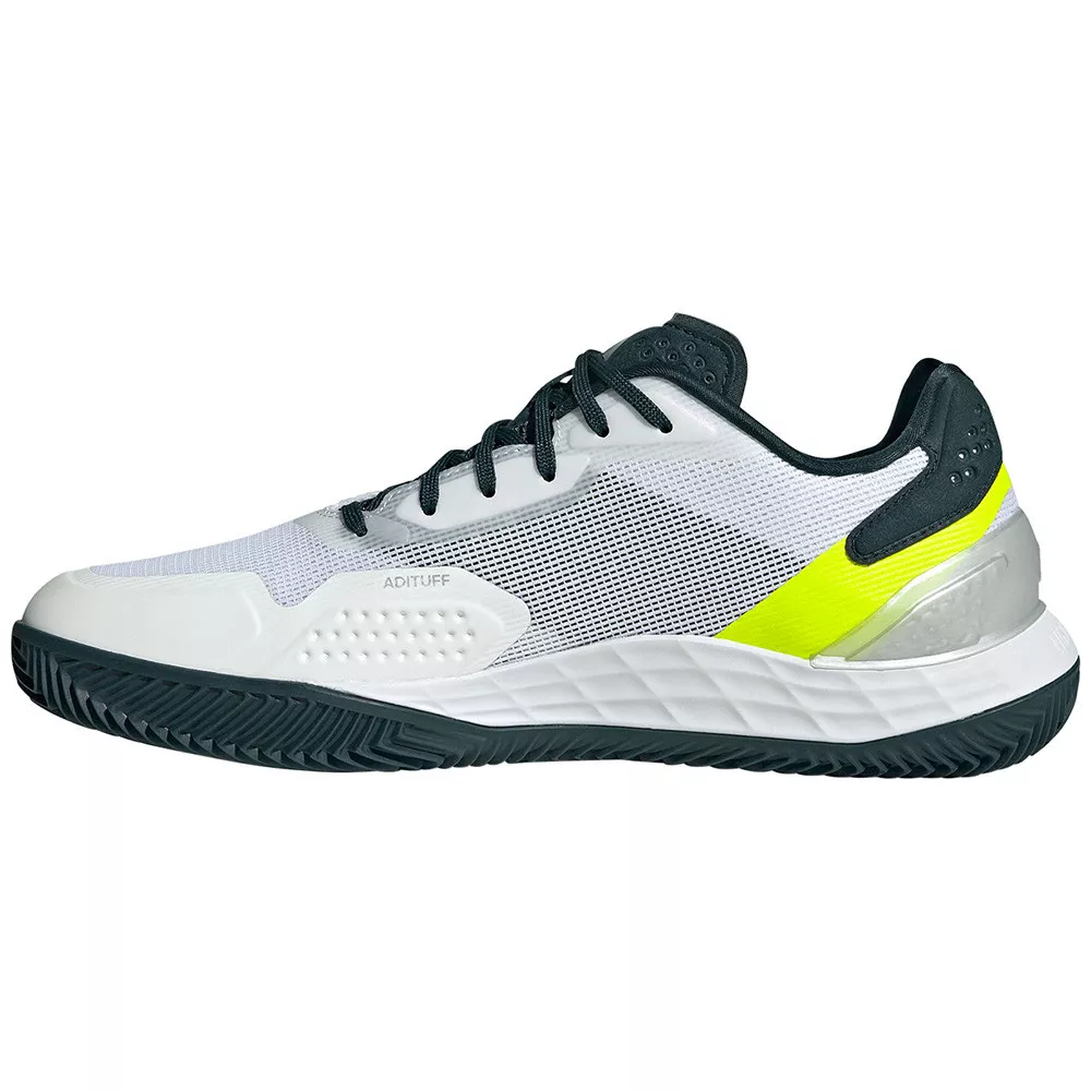 Chaussures Adidas Defiant Speed 2 Terre Battue Blanc / Jaune