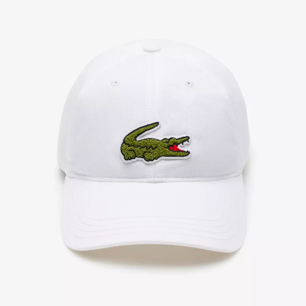 Casquette Lacoste Twill De Coton Blanc