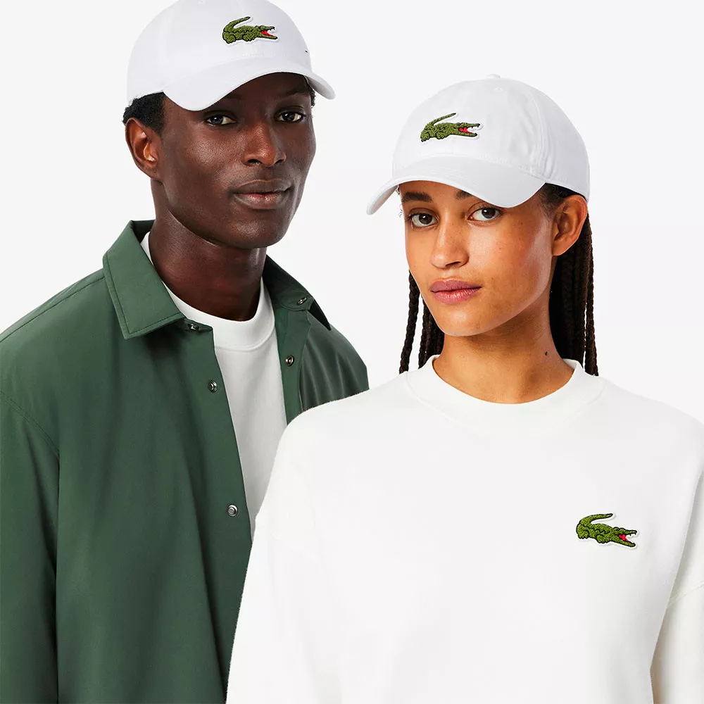 Casquette Lacoste Twill De Coton Blanc