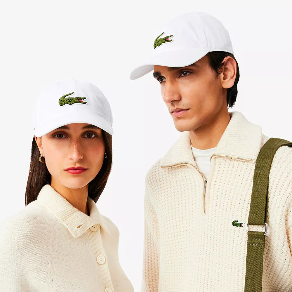 Casquette Lacoste Twill De Coton Blanc