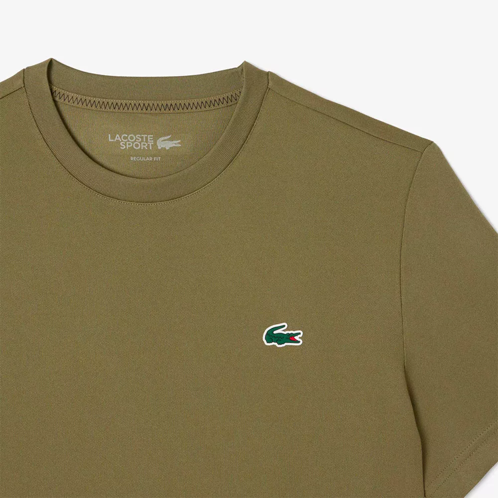 T-shirt Lacoste Ultra Dry Imprim&eacute; Kaki