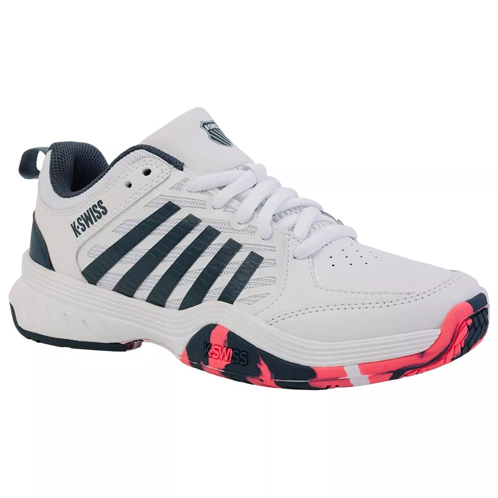 Chaussures K-Swiss Court Express 2 Junior Blanc / Bleu marine