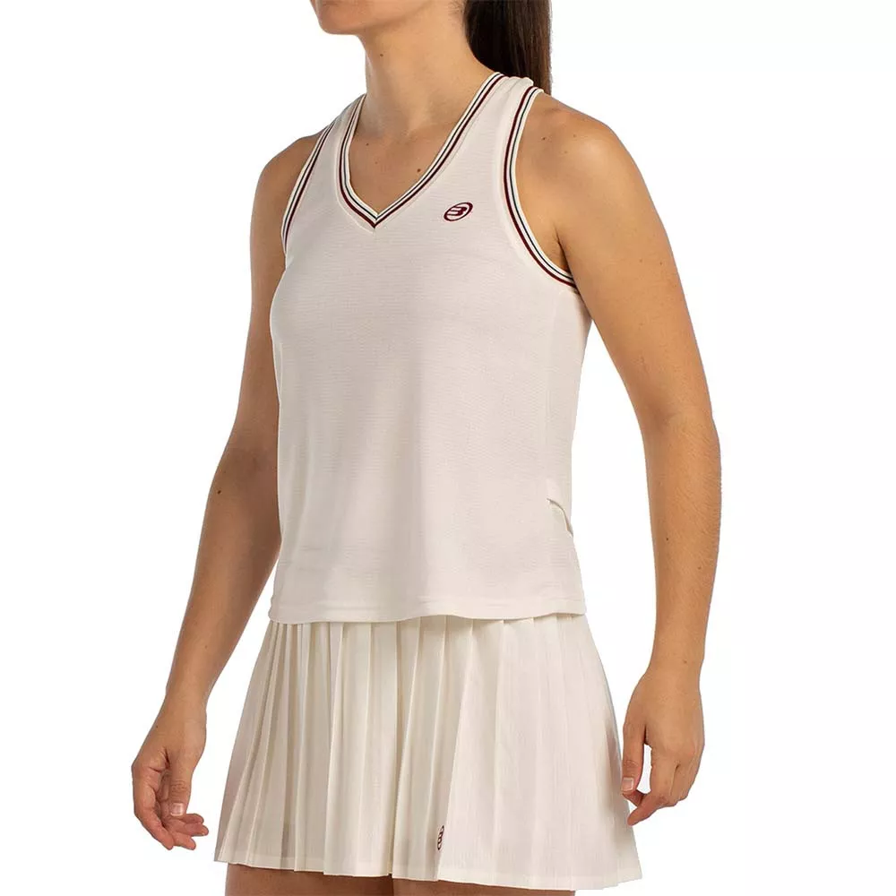 T-Shirt Bullpadel Aza Blanc cass&eacute;