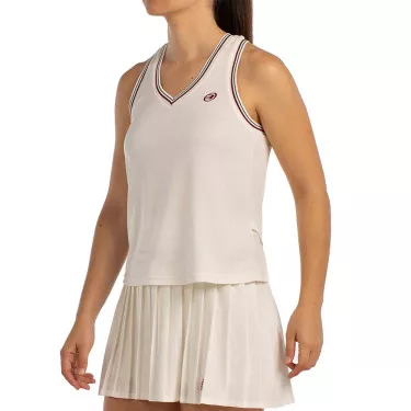 T-Shirt Bullpadel Aza Blanc cass&eacute;