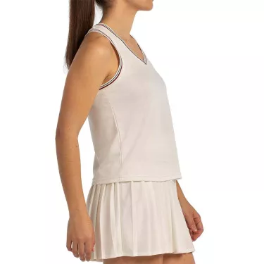 T-Shirt Bullpadel Aza Blanc cass&eacute;