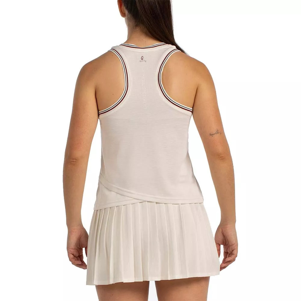 T-Shirt Bullpadel Aza Blanc cass&eacute;