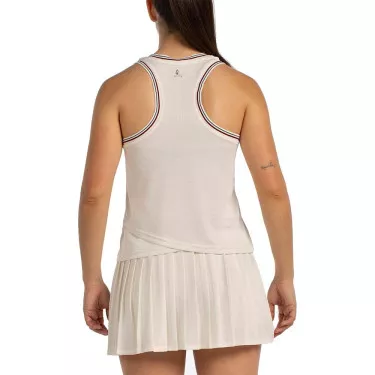 T-Shirt Bullpadel Aza Blanc cass&eacute;