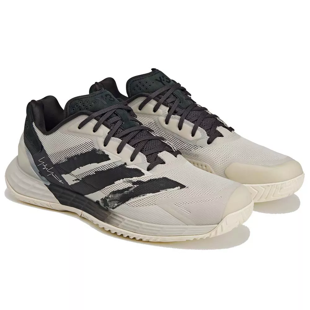 Chaussures Adidas Defiant Speed 2 Y-3 Blanc cass&eacute; / Noir