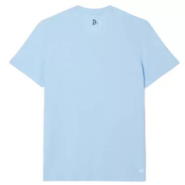 T-shirt Lacoste Tennis Novak Djokovic Ultra Dry Imprim&eacute; Bleu clair