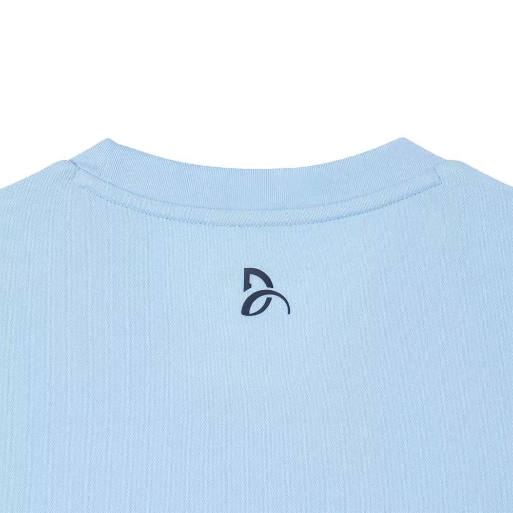 T-shirt Lacoste Tennis Novak Djokovic Ultra Dry Imprim&eacute; Bleu clair