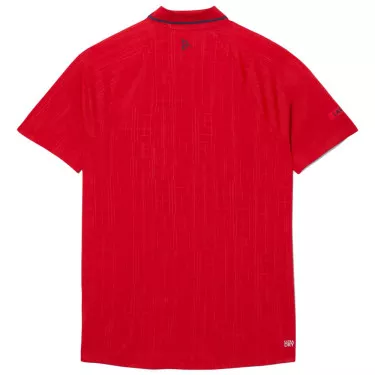 Polo Lacoste Tennis Novak Djokovic On Court Rouge
