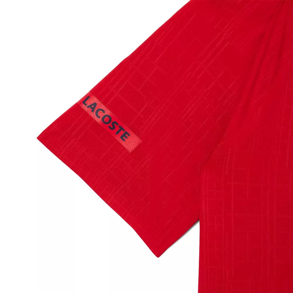 Polo Lacoste Tennis Novak Djokovic On Court Rouge