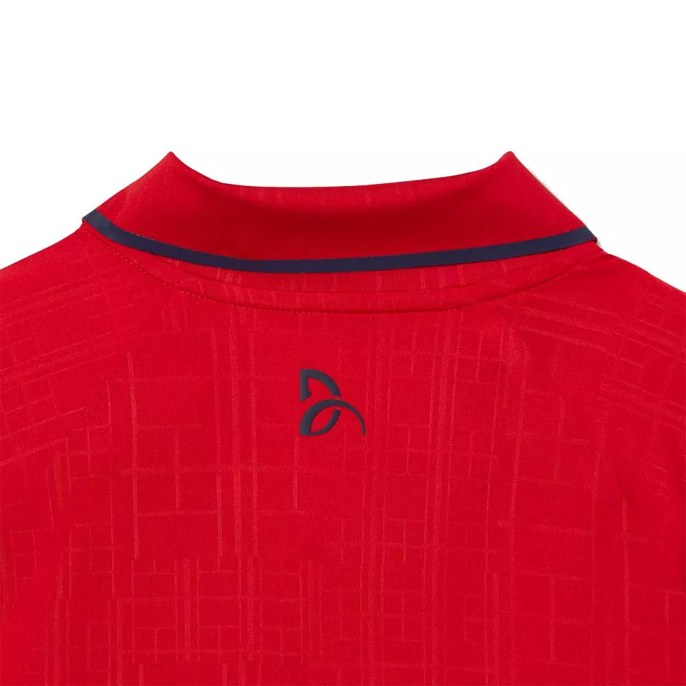 Polo Lacoste Tennis Novak Djokovic On Court Rouge