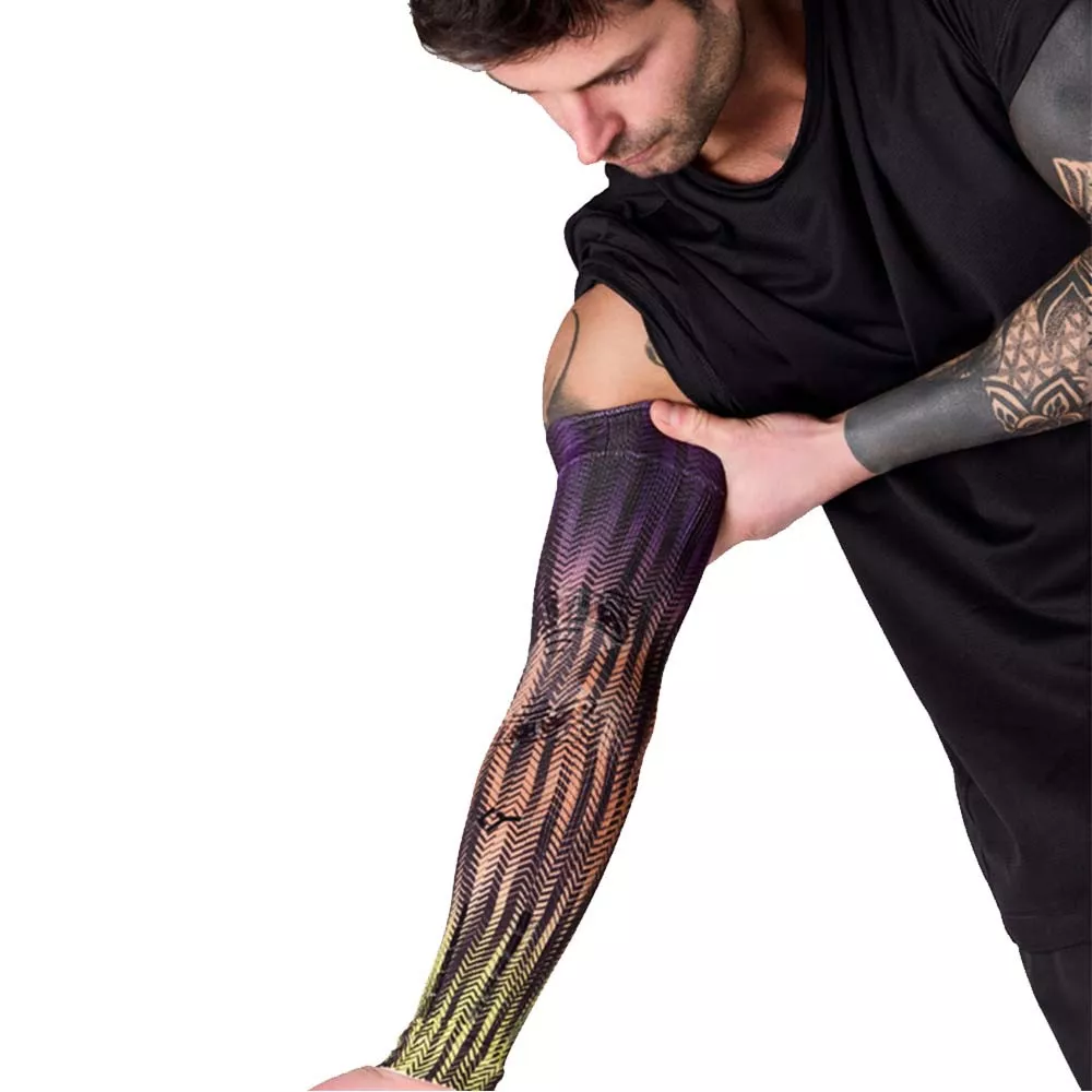 Manchon de compression Floky NO-STRAIN Delhi Violet / Jaune