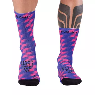 Chaussettes de compression Floky S-MASH 3D FANTASY Tokyo Bleu / Rose