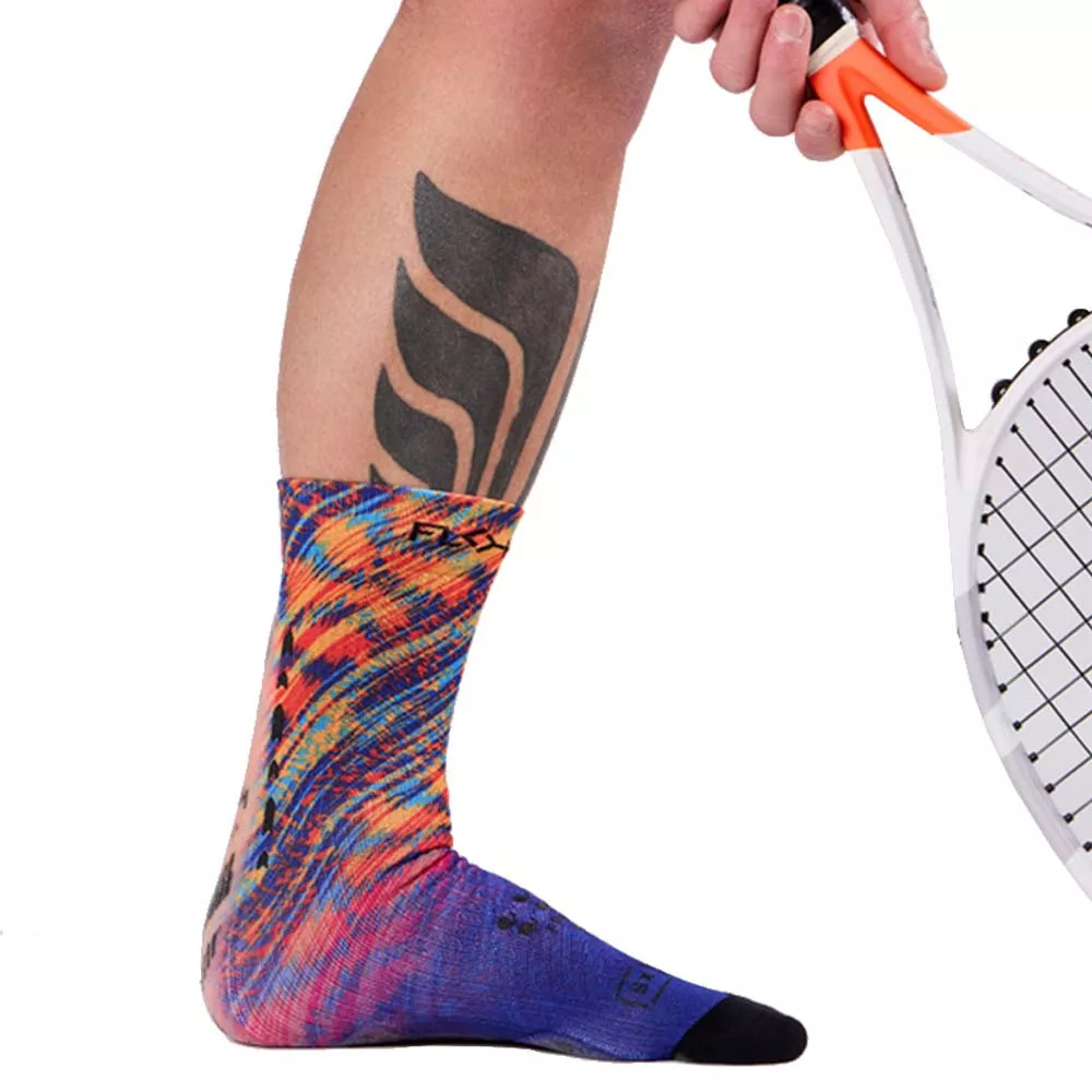 Chaussettes de compression Floky S-MASH 3D FANTASY Rio Bleu / Orange