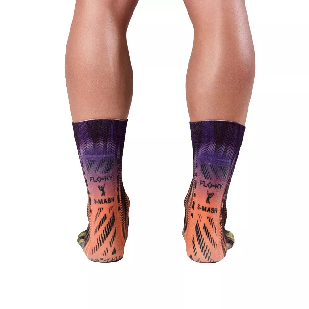 Chaussettes de compression Floky S-MASH 3D FANTASY Delhi Violet / Jaune