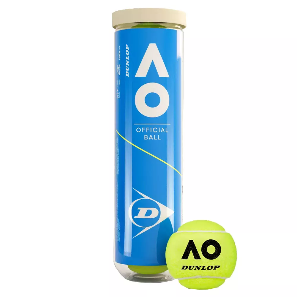 Lot de 2 tubes de 4 Balles Dunlop Australian Open