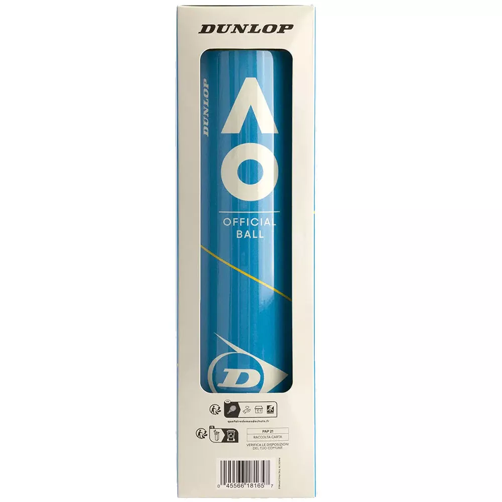 Lot de 2 tubes de 4 Balles Dunlop Australian Open