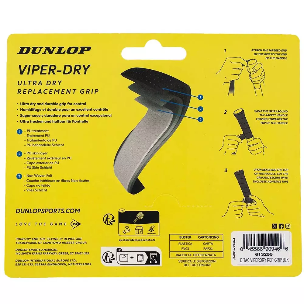 Grip Dunlop Viper-Dry Noir