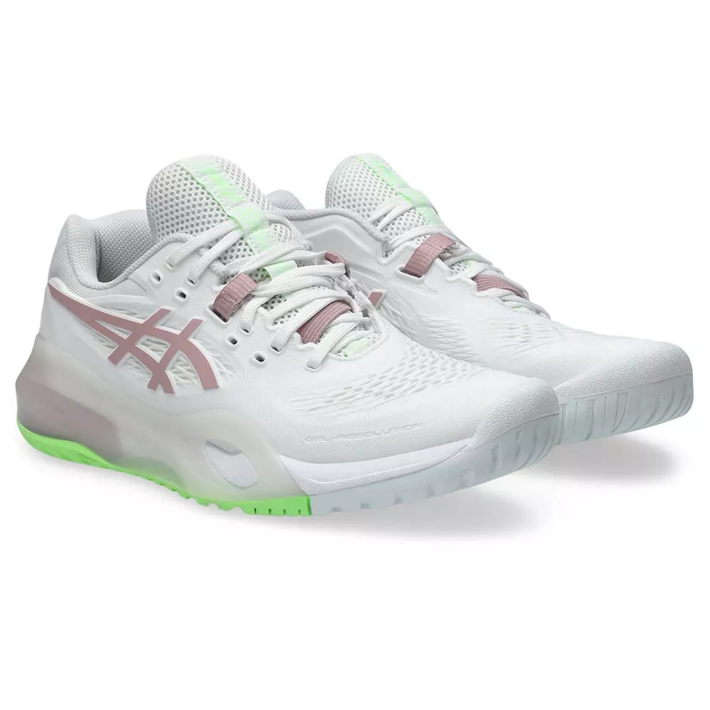 Chaussures Asics Gel Resolution X Femme Blanc / Rose poudr&eacute;
