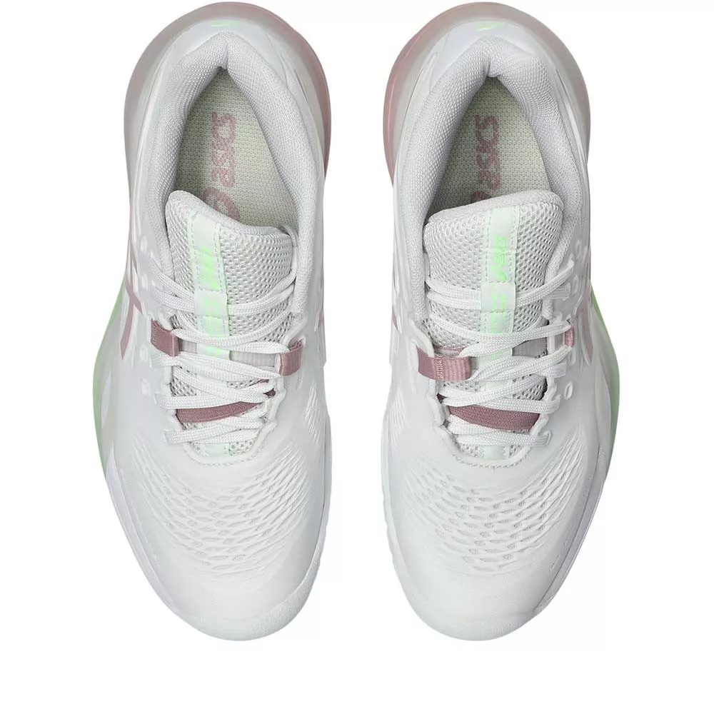 Chaussures Asics Gel Resolution X Femme Blanc / Rose poudr&eacute;