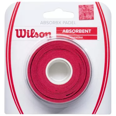 Surgrips Wilson AbsorbX Padel Overgrip Rouge x 3