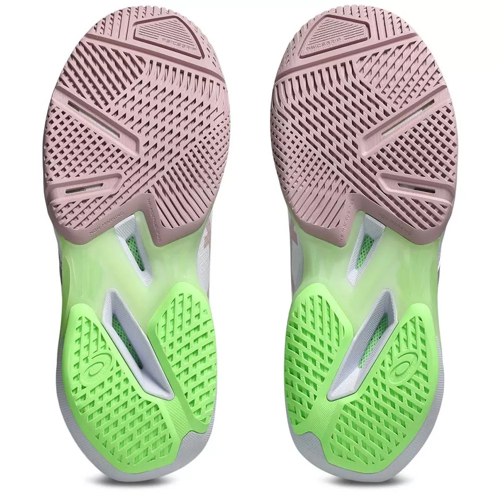 Chaussures Asics Gel Solution Speed FF 4 Blanc / Rose poudr&eacute;