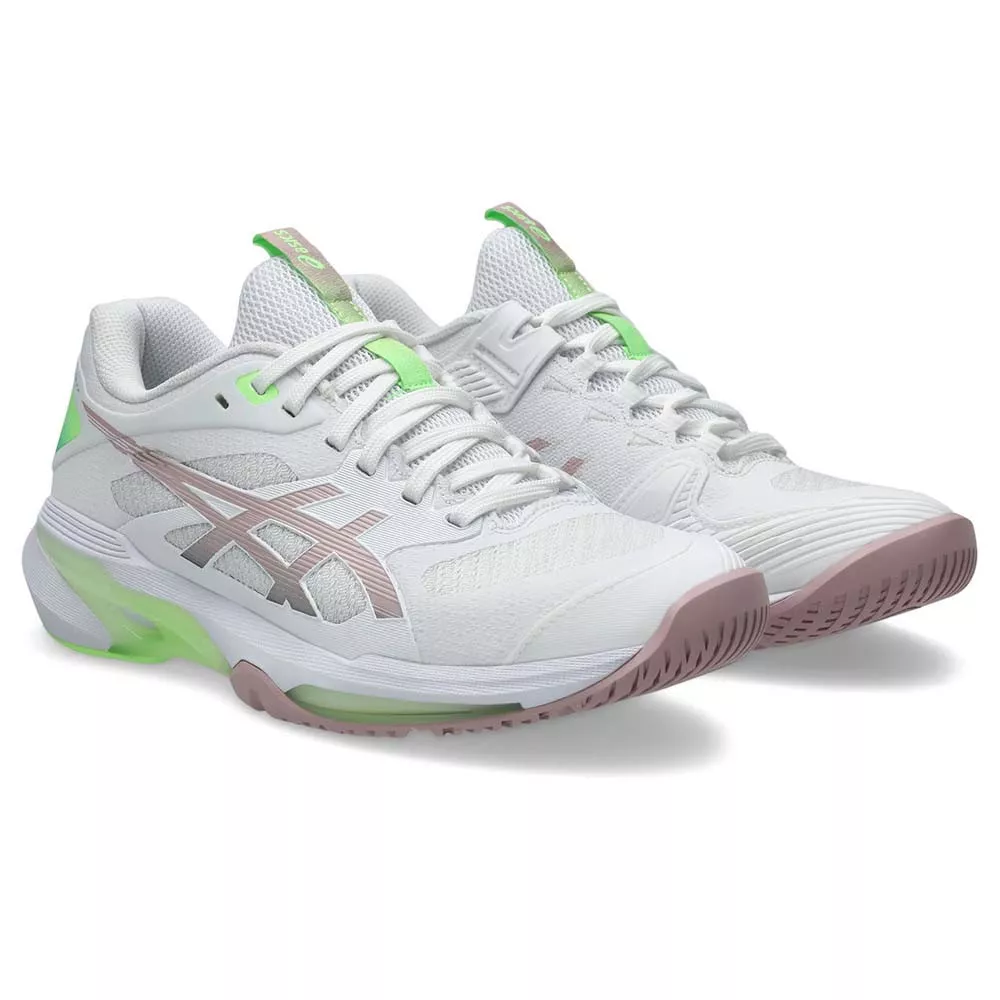 Chaussures Asics Gel Solution Speed FF 4 Blanc / Rose poudr&eacute;