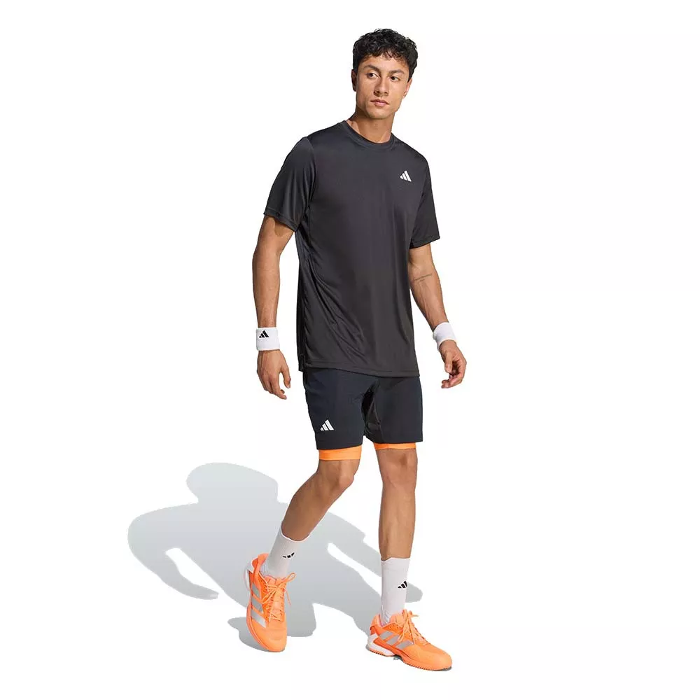 Short Adidas Pro 2N1 Melbourne Noir / Orange