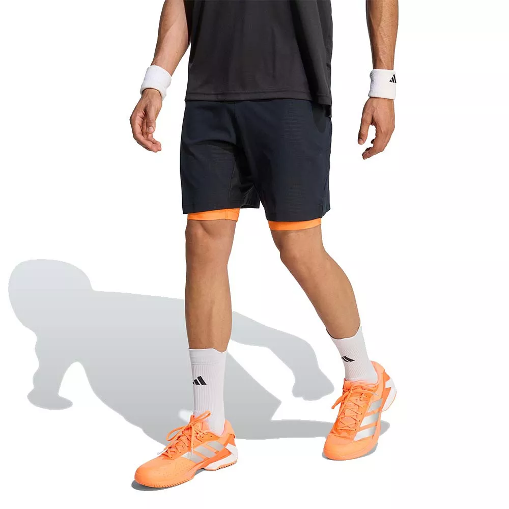 Short Adidas Pro 2N1 Melbourne Noir / Orange