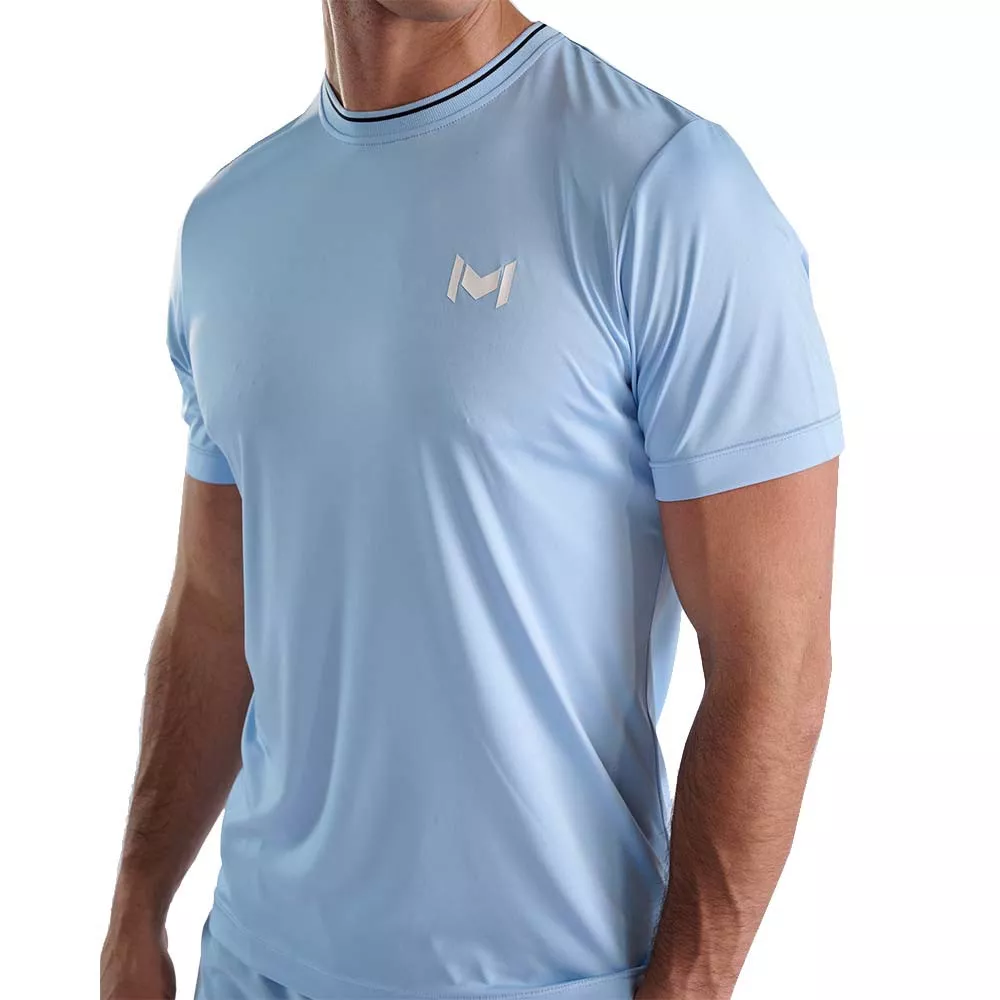 T-shirt Mouratoglou GS M Bleu clair