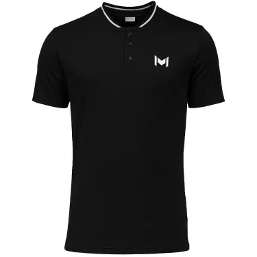 Polo Mouratoglou Mandarin Collar Noir