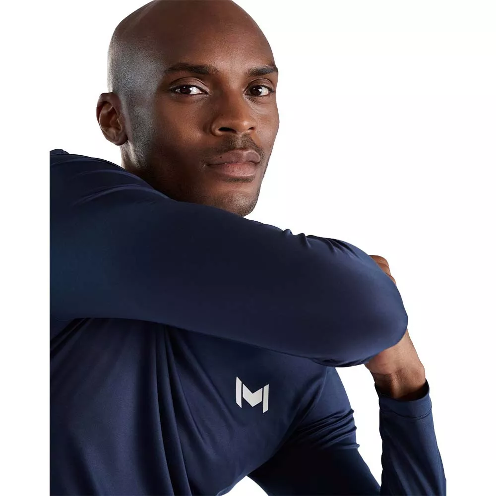T-shirt &agrave; manches longues Mouratoglou Bleu marine
