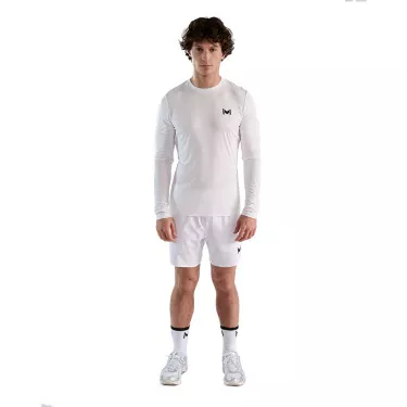 T-shirt &agrave; manches longues Mouratoglou Blanc