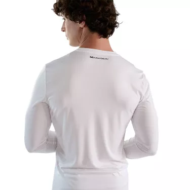 T-shirt &agrave; manches longues Mouratoglou Blanc