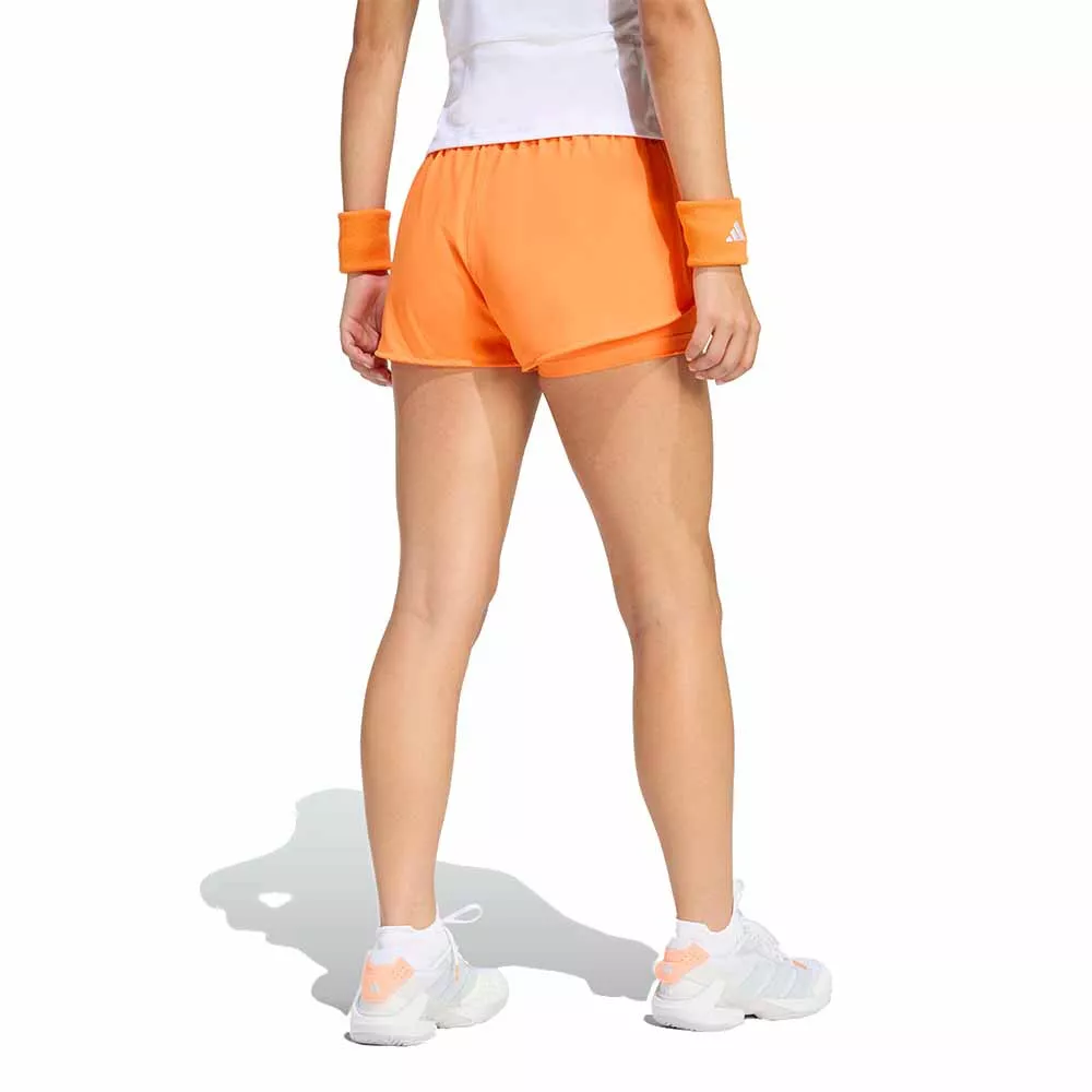 Short Adidas Match Melbourne Femme Orange