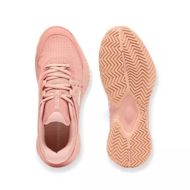 Chaussures Lacoste Power Serve Femme Rose