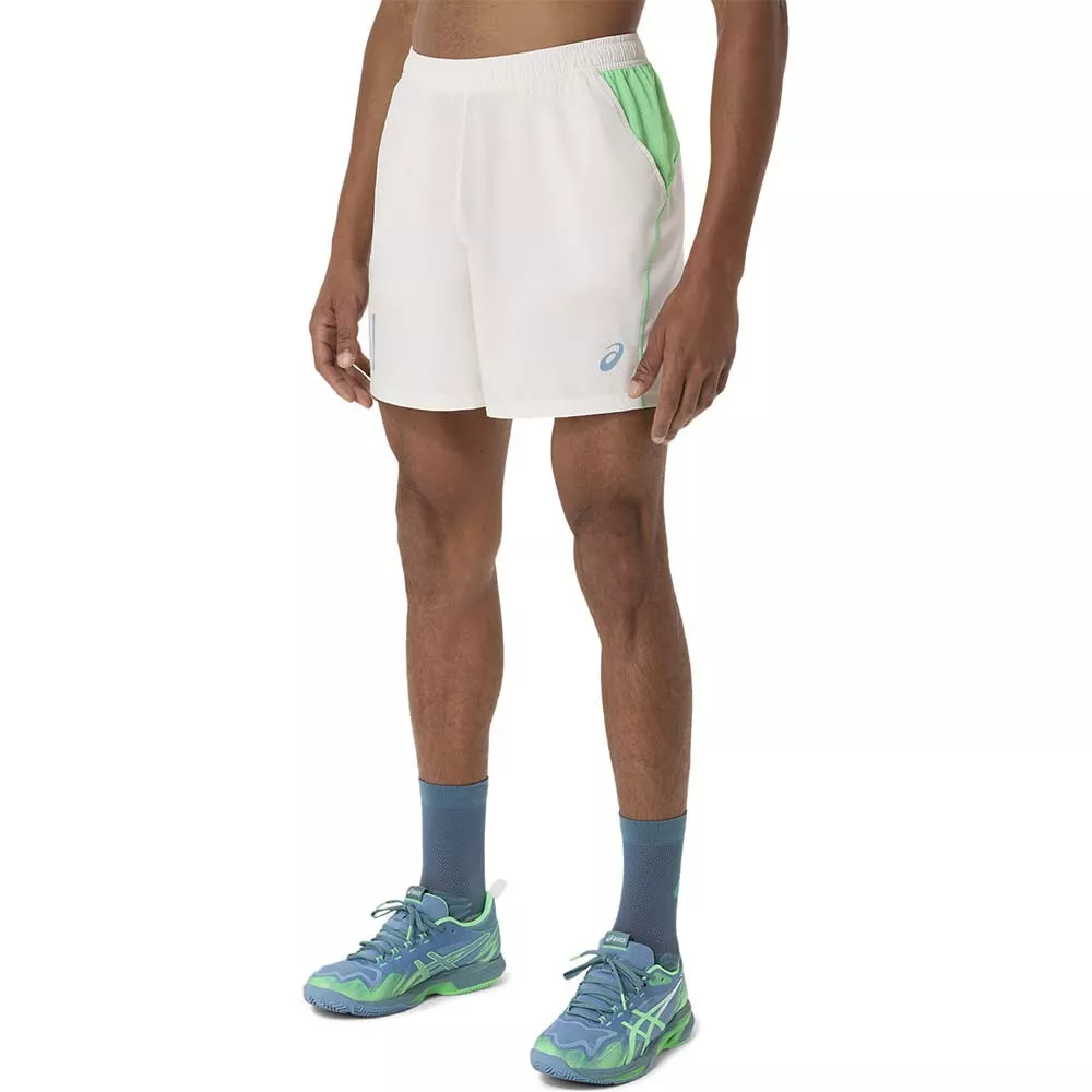 Short Asics Padel Court Cr&egrave;me / Vert