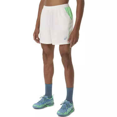Short Asics Padel Court Cr&egrave;me / Vert
