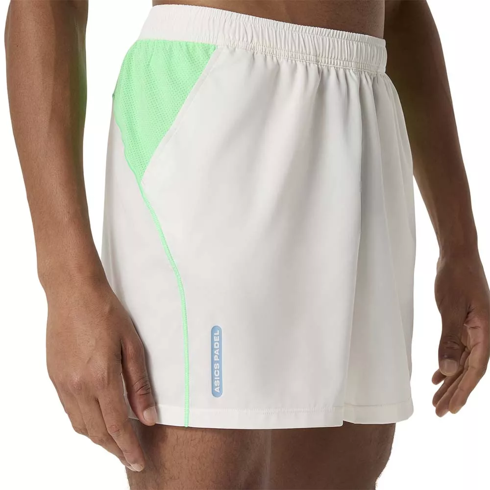 Short Asics Padel Court Cr&egrave;me / Vert