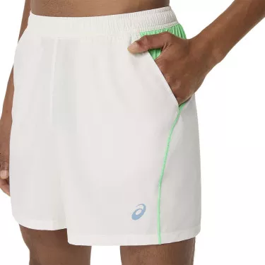 Short Asics Padel Court Cr&egrave;me / Vert