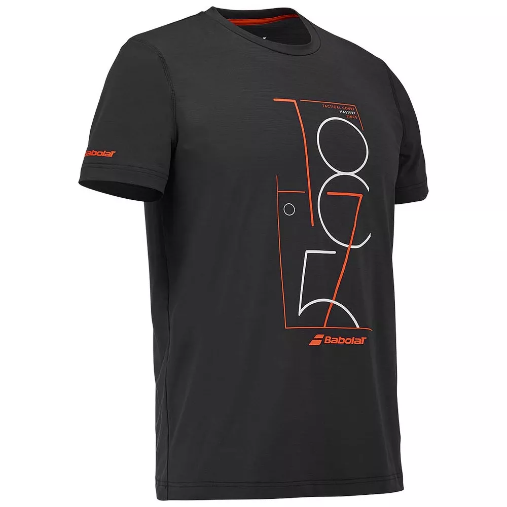 T-Shirt Babolat Exercise Graphic Noir