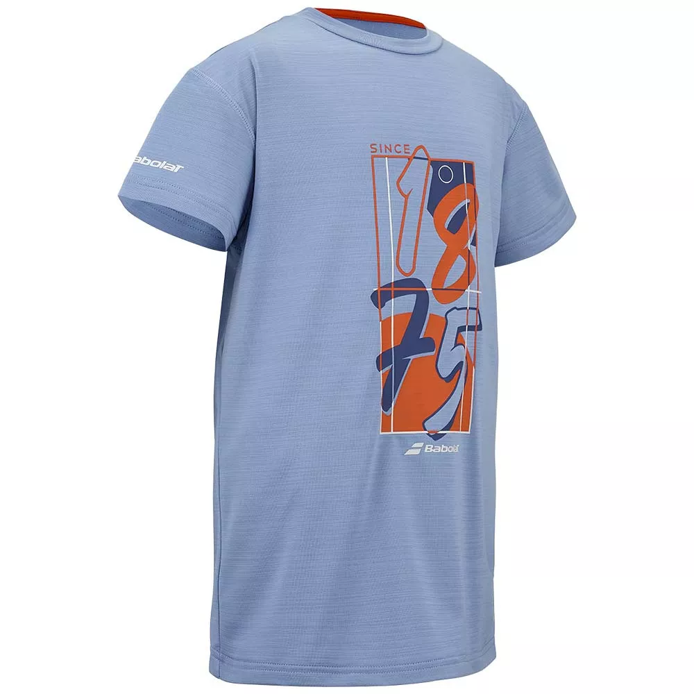 T-Shirt Babolat Graphic Junior Bleu