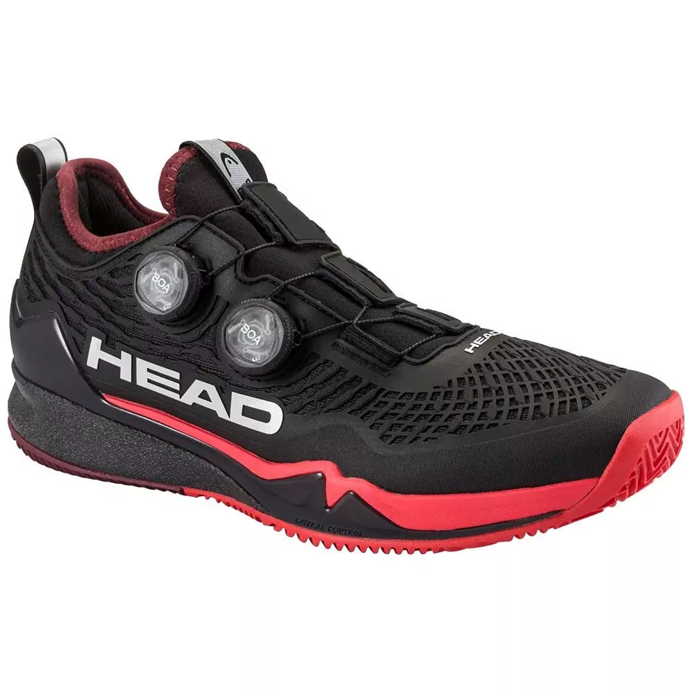Chaussures Head Endure Pro BOA Terre battue Noir / Rouge
